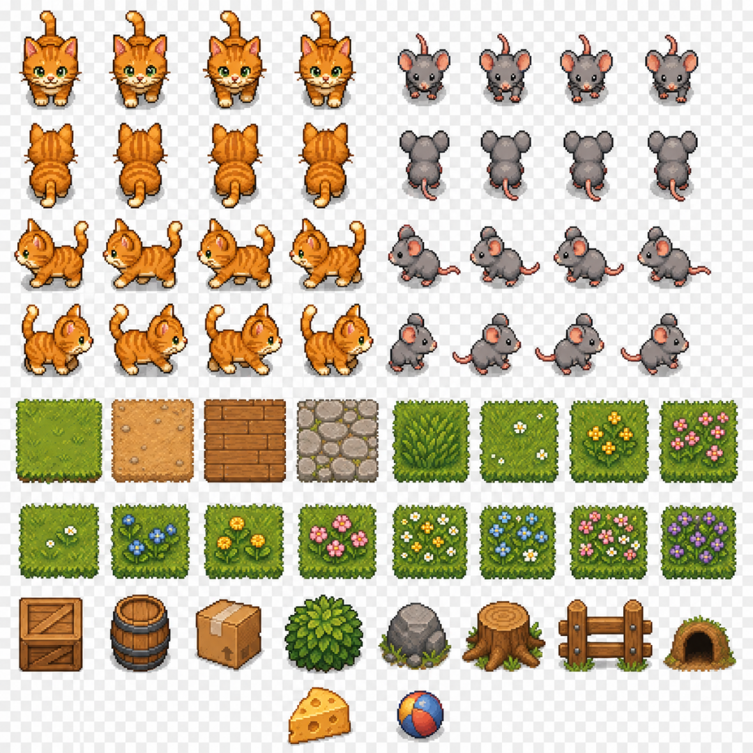 ChatGPT Image 2 生成的 SpriteSheet 素材