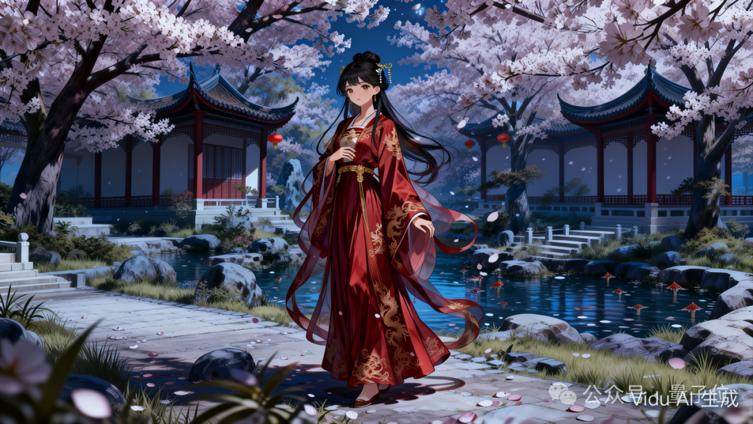 将白天场景改为夜景后的结果